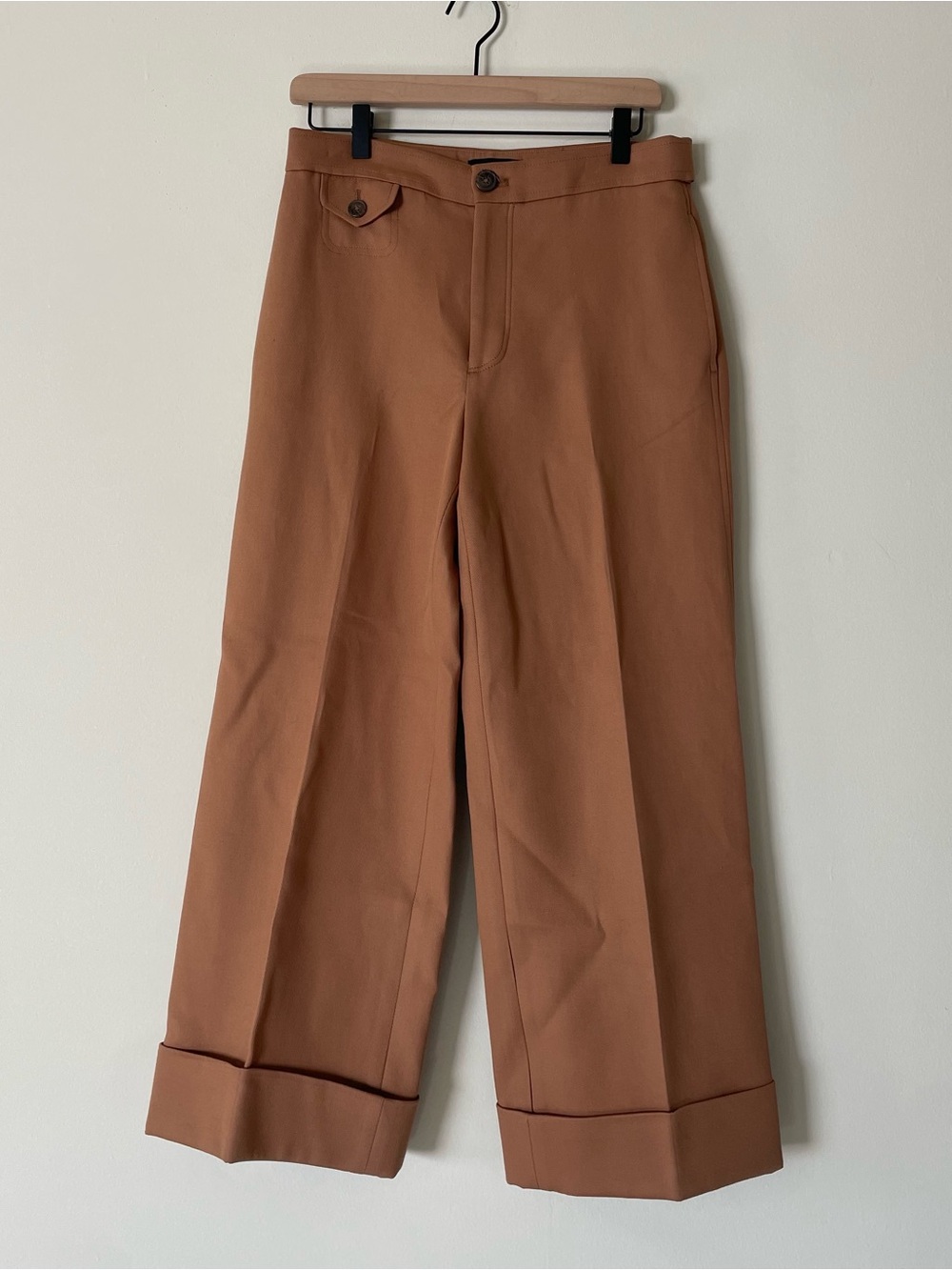 NWT Club Monaco Cavalry Twill Cuffed Pants Women’s Size 6